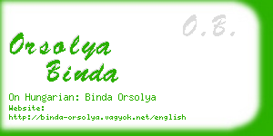 orsolya binda business card